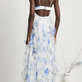 NOÉMIE Ruffled Floral Print Midi Dress