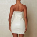 Slimming Strap Waist Mini Gown