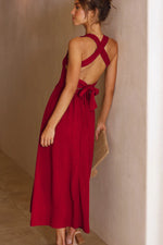 Silvia Backless Summer Dress for Confident Style
