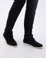 Old Money Style High Suede Loafers