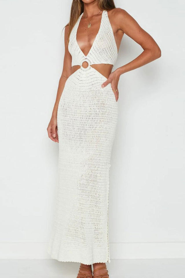 Haven Crochet Maxi Cover Up Dress by