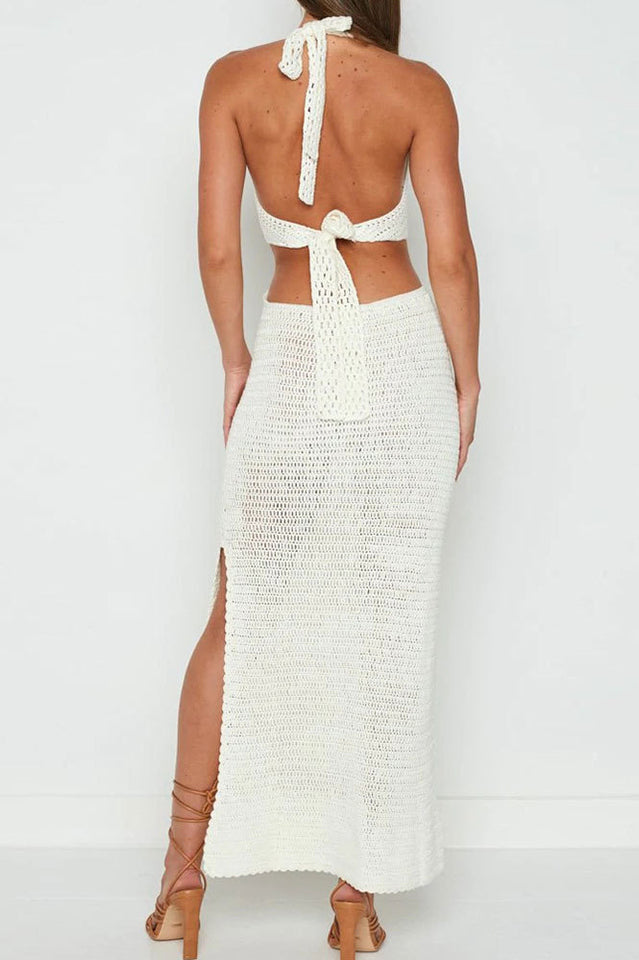 Haven Crochet Maxi Cover Up Dress by