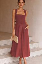 Silvia Backless Summer Dress for Confident Style