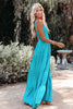 Swing Pleated Maxi Boho Dress by
