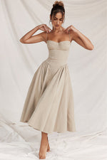 Samaria French Navy Corset Sundress