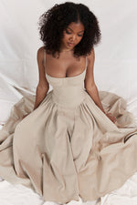 Samaria French Navy Corset Sundress