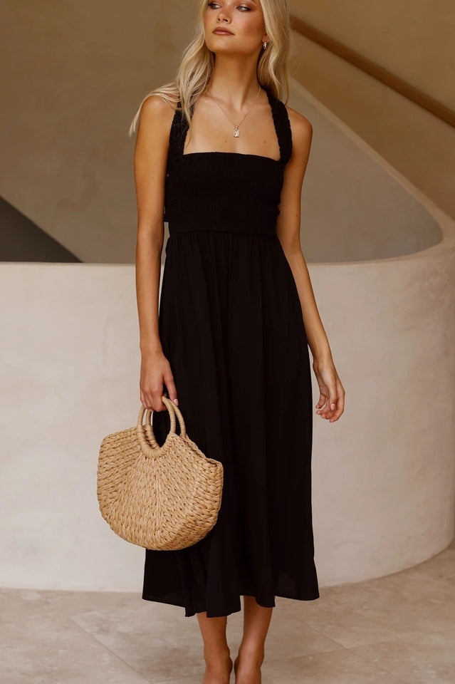 Silvia Backless Summer Dress for Confident Style