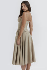 Samaria French Navy Corset Sundress