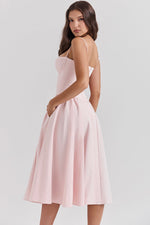 Samaria French Navy Corset Sundress