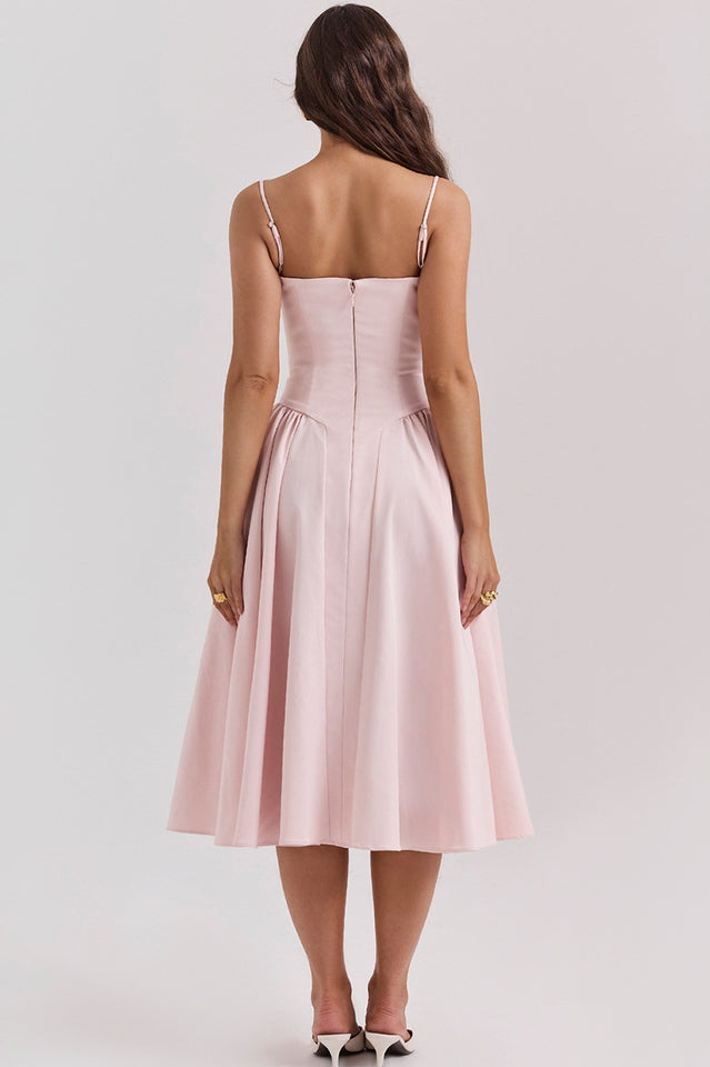 Samaria French Navy Corset Sundress