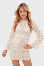 "Shine" Dress Champagne 1