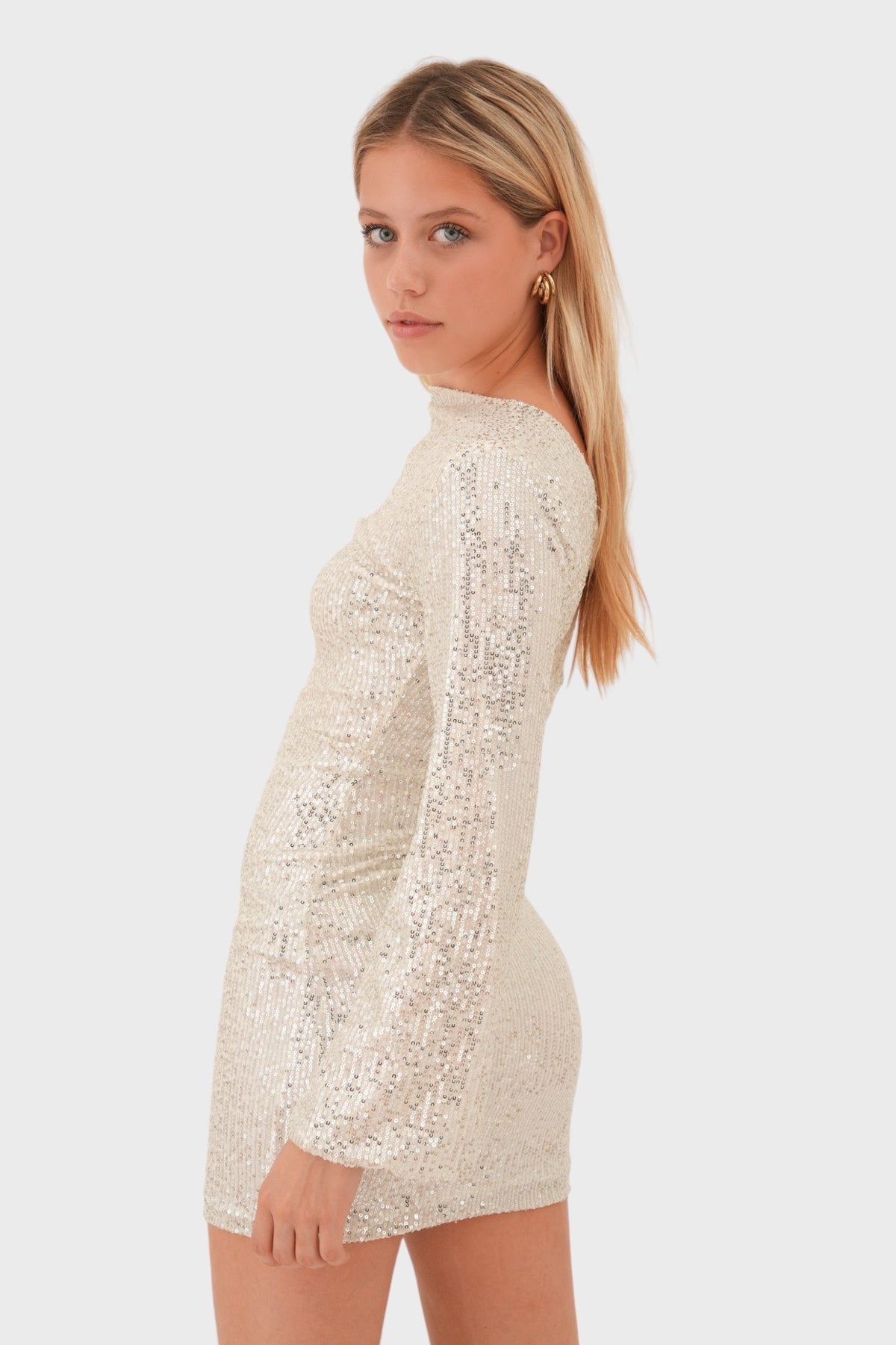 "Shine" Dress Champagne 1
