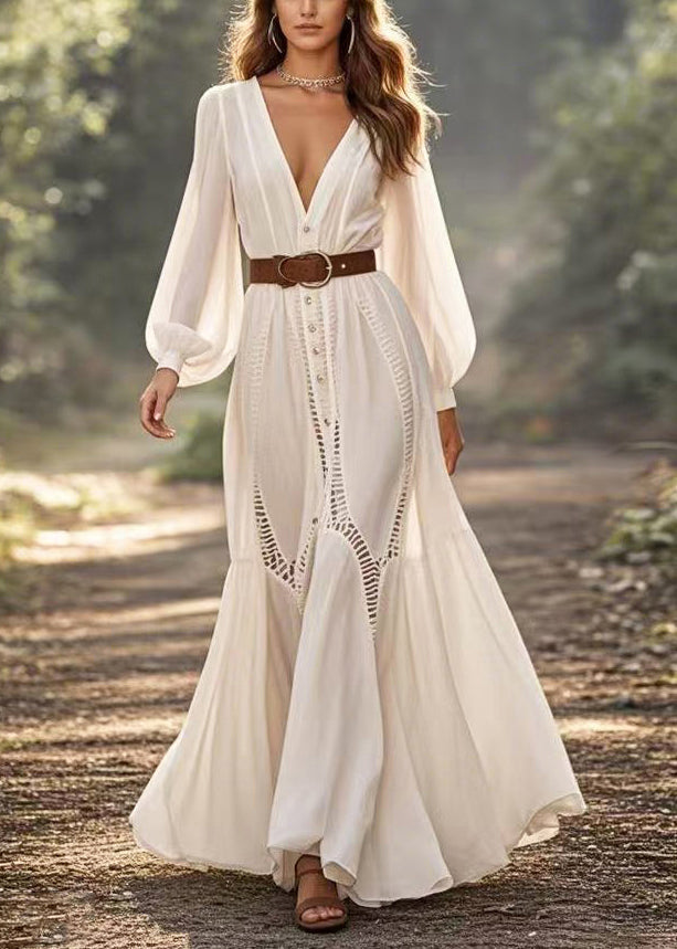 Azure Noir Maxi Dress