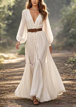 Azure Noir Maxi Dress