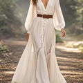 Azure Noir Maxi Dress