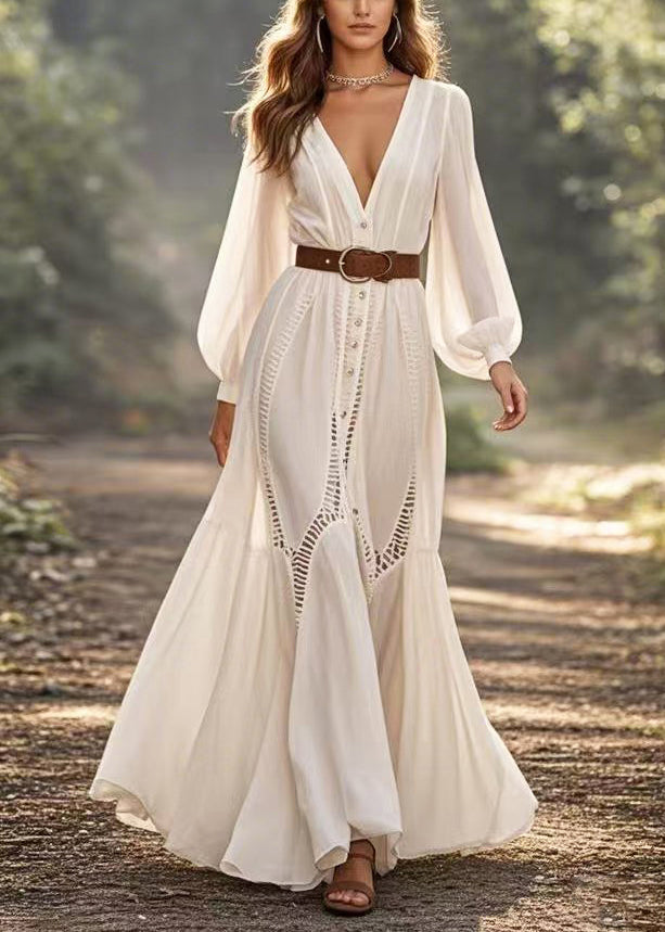 Azure Noir Maxi Dress
