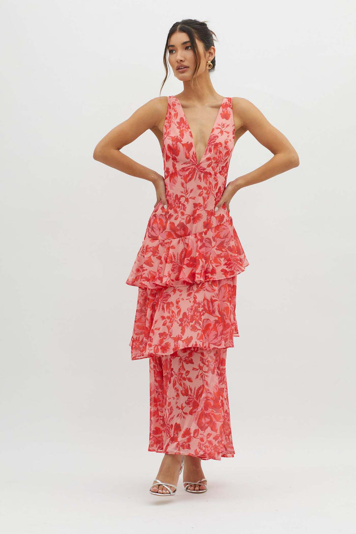 Isla | Strappy Ruffle Maxi Dress 1