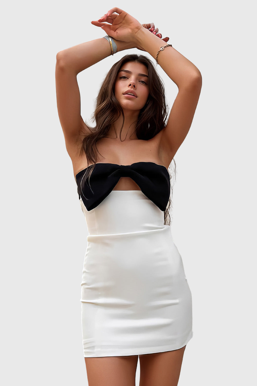 Ribbon Mini Dress for Confident Style