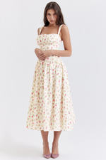 Tatiana Rose Print Midi Sundress
