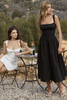 Tatiana Black Midi Sundress Designed for You