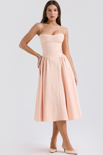 Samaria French Navy Corset Sundress