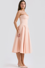 Samaria French Navy Corset Sundress