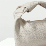 Small Woven 'ALICE' Knot handbag Premium Vegan Leather