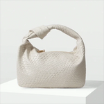Small Woven 'ALICE' Knot handbag Premium Vegan Leather