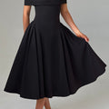 Miranda Midi Dress - Black