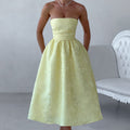 Saoirse Midi Dress - Lemon